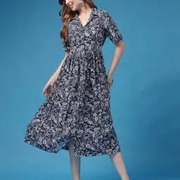 zelena Women Floral A-line Dress-picture-16
