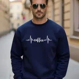 ausk Men Typographic Print Crew-Neck Sweatshirt image 1