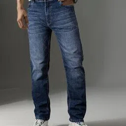 jb just black Men Mid-Rise Mid-Wash Straight Jeans-picture-42
