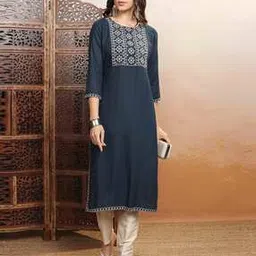 vishudh Women Embroidered Straight Kurta-picture-17