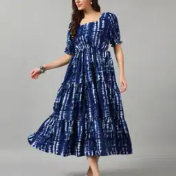 Women Printed Fit & Flare Dress-image-31