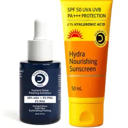 dermistry AHA PHA BHA Peeling Face Serum and Sunscreen image 1