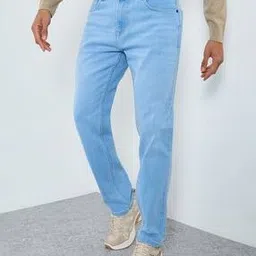 Men Mid Rise Relaxed Jeans-image-54
