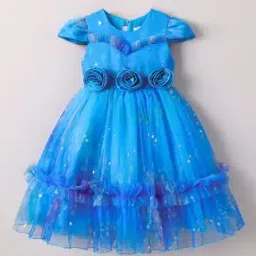 hopscotch Girls Embellished Fit and Flare Dress-picture-15