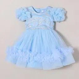 hopscotch Girls Embellished Fit and Flare Dress-picture-27