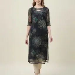 nyrika Women Floral Print Straight Kurti-picture-37