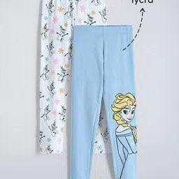 hopscotch Pack of 2 Girls Cotton Leggings-picture-24