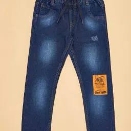 pantaloons junior Boys Typographic Print Slim Fit Jeans image 1