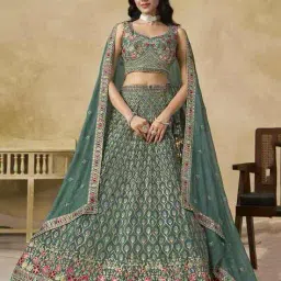 zeel clothing Women Embellished & Embroidered Lehenga Choli Set with Dupatta image 1