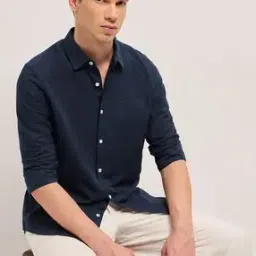 the bear house Men Spread Collar Slim Fit Shirt-picture-27