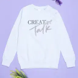 v-mart Girls Typographic Print Round-Neck T-Shirt-picture-11