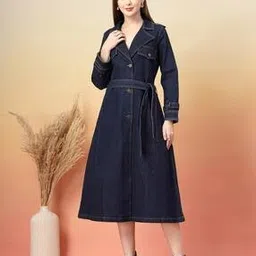 cosmic trio Women A-Line Dress with Belt-picture-20