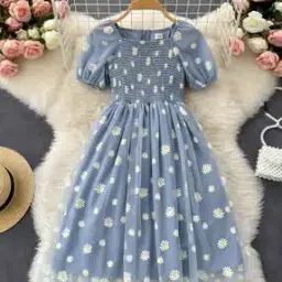 ptvize Girls Floral Print Fit & Flare Dress-picture-33