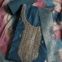 mbz.in by meena bazaar Women Embroidered 3-Piece Unstitched Dress Material-picture-26