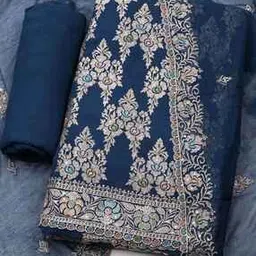 mbz.in by meena bazaar Women Embroidered Unstitched 3-Piece Dress Material-picture-32