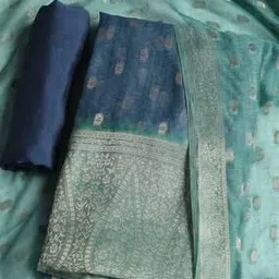 mbz.in by meena bazaar Women Woven 3-Piece Unstitched Dress Material-picture-11