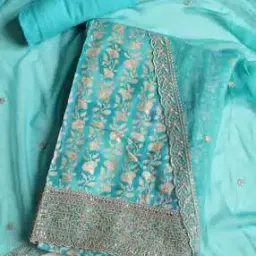 mbz.in by meena bazaar Women Self-design Unstitched Dress Material-picture-13