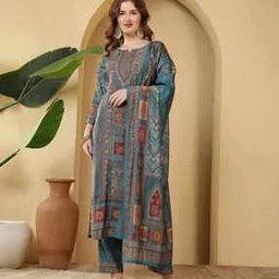 mbz.in by meena bazaar Women Printed Straight Kurta Set-picture-17