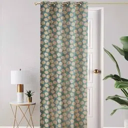 the conversion Leaf Print Door Curtain with Eyelets-picture-23