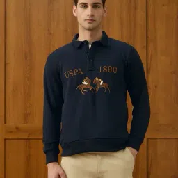 u.s. polo assn. Men Embroidered Regular Fit Sweatshirt image 1