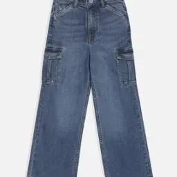 allen solly Girls Mid Rise Cotton Jeans-picture-15