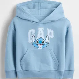 gap kids Boys Logo Print Relaxed Fit Hoodie image 1