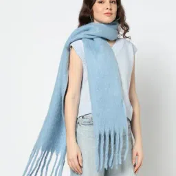 yousta Women Patterned Stole with Fringes image 1