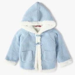 inf frendz Infants Faux-Fur Hooded Cardigan image 1