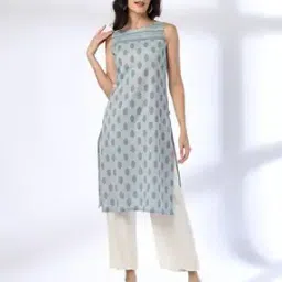 avaasa mix n' match Women Floral Print Straight Kurta-picture-15