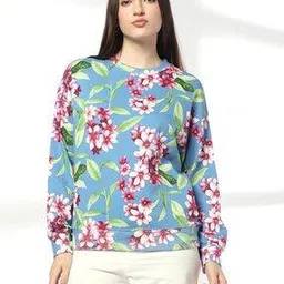 dnmx Women Floral Print Relaxed Fit Sweatshirt-picture-34