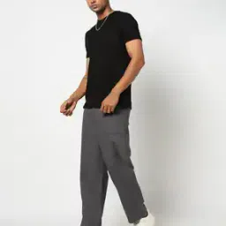 yousta Men Mid Rise Relaxed Fit Trousers-picture-40