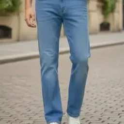Shein Full Length Fly With Button Closure Mid Wash Jeans-picture-23