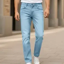 Shein Full Length Fly with Button Closure Mid Wash Jeans-picture-16