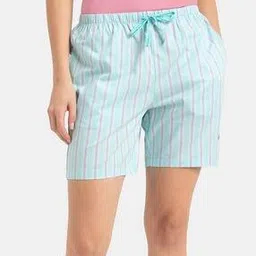 jockey Super Combed Cotton Relaxed Fit Striped Shorts with Side Pockets-RX15-picture-26