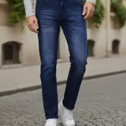 Shein Ankle Length Fly With Button Closure Mid Wash Jeans-picture-24