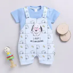 mom's love Snoopy Print Dungaree & T-Shirt Set-picture-27