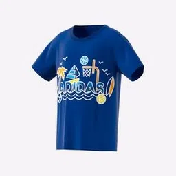 adidas kids Logo Print Crew-Neck T-shirt-picture-26