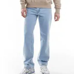 asos design Lightly Washed Straight Jeans-picture-28