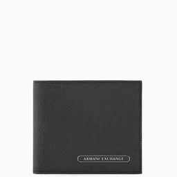 armani exchange Men Barcelona Bi-Fold Wallet with Logo Accent image 1
