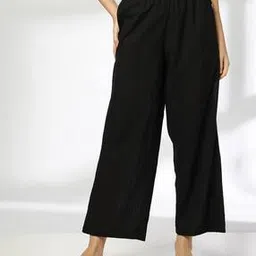 Women Seersucker Palazzos-image-29