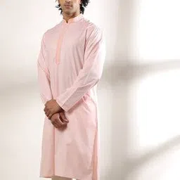 samav Long Kurta with Embroidered Placket-picture-39