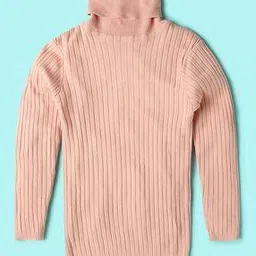 wotnot by azorte Girls Ribbed Turtleneck Pullover-picture-44