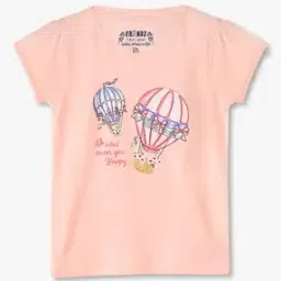 Girls Graphic Print Slim Fit Round-Neck T-Shirt-image-39