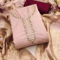 svaraa Women Embellished 3-PieceDress Material-picture-46