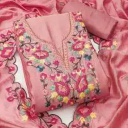 svaraa Women Embroidery Unstitched Dress Material-picture-24
