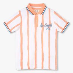 lee cooper Boys Striped Regular Fit Polo T-Shirt-picture-40
