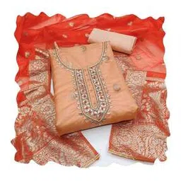 svaraa Women Embellished & Embroidery Unstitched Dress Material-picture-33
