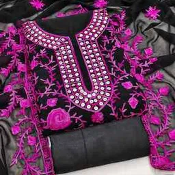 svaraa Women Embroidery Unstitched Dress Material-picture-12