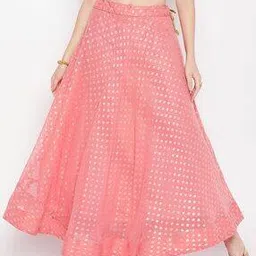 clora creation Printed Georgette Flared Skirt-picture-34