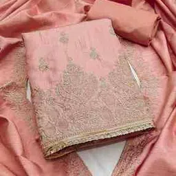 svaraa Women Embroidered 3-Piece Unstitched Dress Material-picture-22